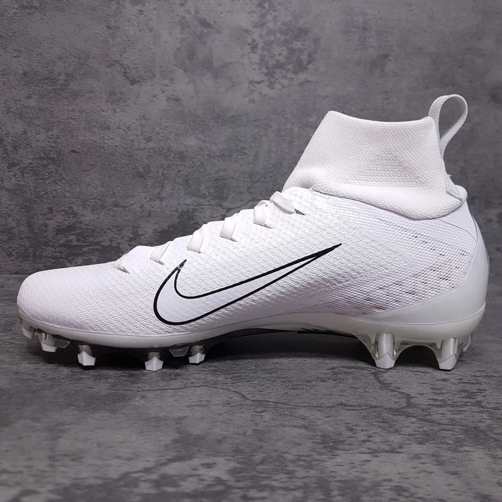 NIKE Vapor Untouchable Pro 3‎ Football Cleats Mens Size 9 White Black Nby - Picture 2 of 5